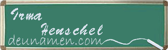 Irma Henschel Visitenkarte